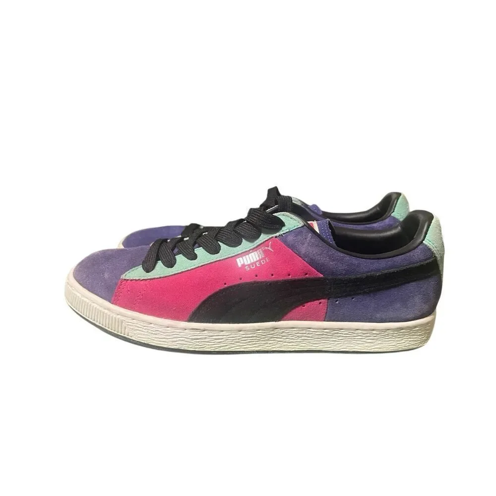 PUMA Men's Suede Stripes and Blocks Classic Sneaker Sz 9.5